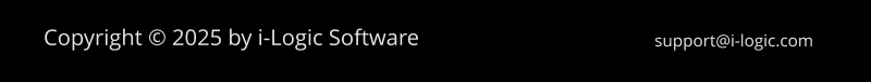 Copyright © 2025 by i-Logic Software support@i-logic.com