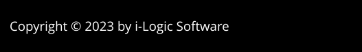Copyright © 2023 by i-Logic Software