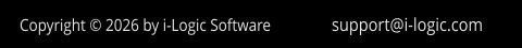Copyright © 2026 by i-Logic Software support@i-logic.com